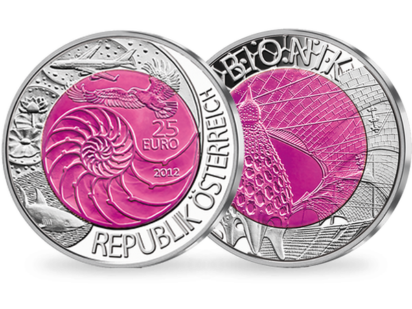 25 Euro Silber-Niob-Münze 2012 