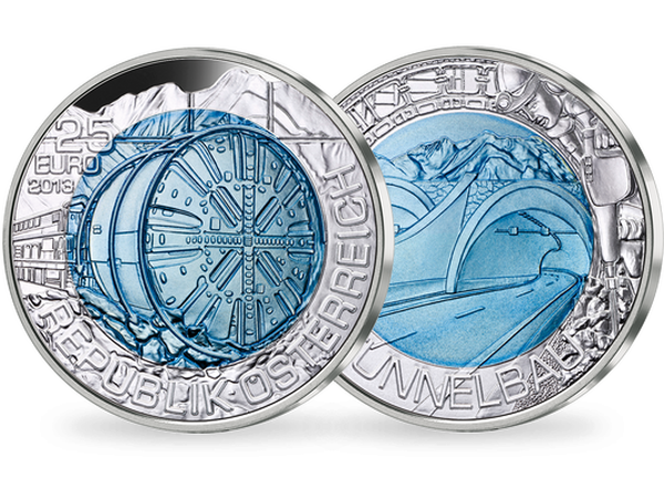 25 Euro Silber-Niob-Münze 2013 