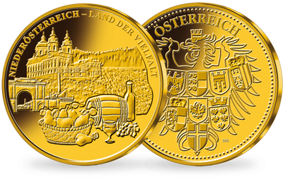 ''Niederösterreich'' in edlem Gold