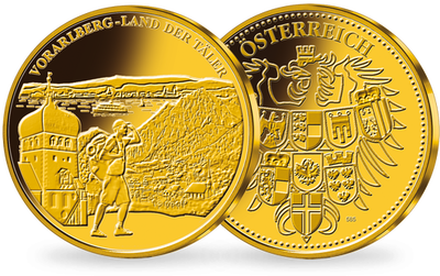 ''Vorarlberg'' in edlem Gold