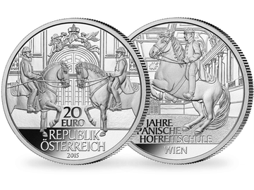 20-Euro-Silbermünze 2015 ''450 Jahre Spanische Hofreitschule''