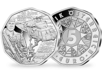 5-Euro-Silbermünze 2015 ''60 Jahre Bundesheer''