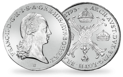 3er-Set originale Silber-Kronentaler von ''Kaiser Franz II. (I.)''