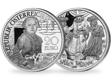 20-Euro-Silbermünze 2015 ''Mozart - Das Wunderkind''