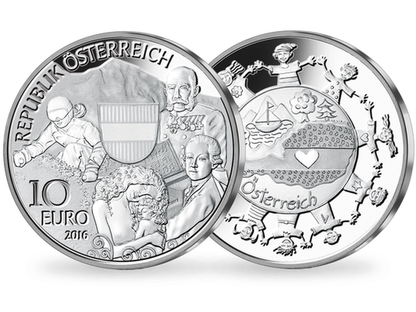 10-Euro-Silbermünze 2016 ''Österreich'' (hgh)