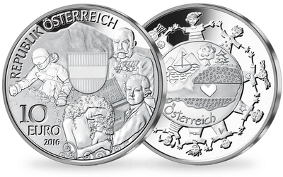 10-Euro-Silbermünze 2016 ''Österreich'' (hgh)