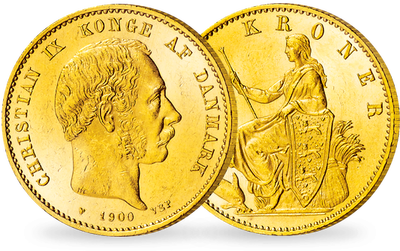 Die erste 20-Kronen-Goldmünze Dänemarks