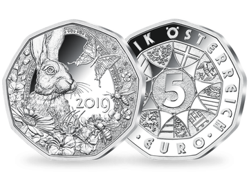 Österreichs 5-Euro-Silbermünze ''Frühlingserwachen'' 2019