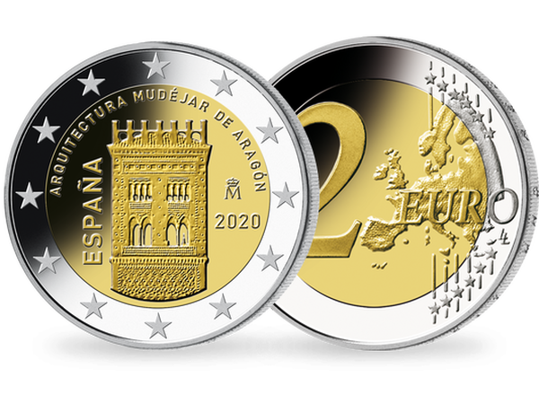 2-Euro-Münze ''Mudéjar de Aragon''