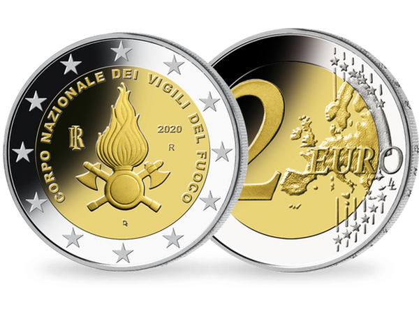 2-Euro-Münze ''80 Jahre Nationale Feuerwehr''
