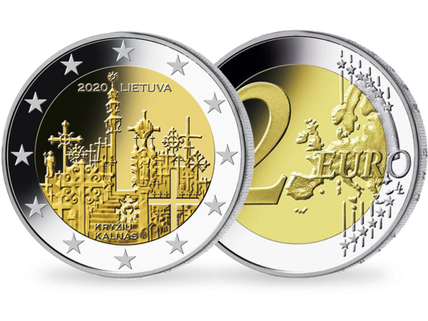 2 Euro, Berg der Kreuze, Litauen 2020