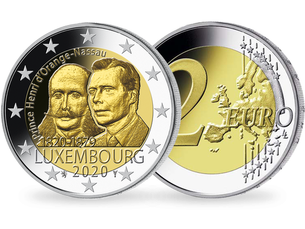 2 Euro, Prinz Henri von Oranien-Nassau, Luxemburg 2020