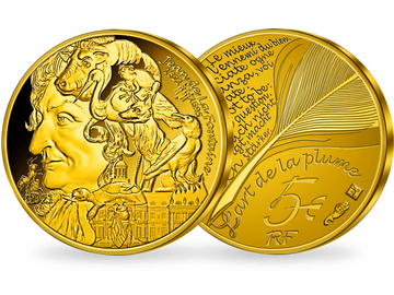 Frankreichs 5-Euro-Goldmünze ''Jean De La Fontaine''