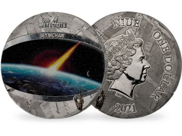 Spektakuläre Münze aus Meteoritengestein: 