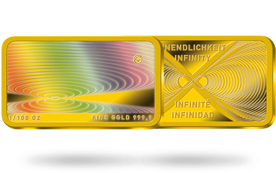 Goldbarren "Infinity" mit einzigartigem Hologramm-Effekt