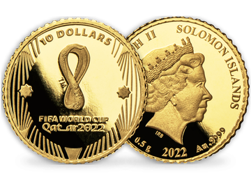 Offizielle Kleingoldmünze zur FIFA Fußball-WM Katar 2022™