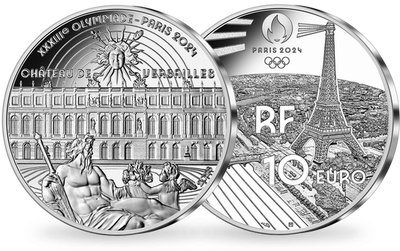 10-Euro-Silbermünze "Schloss Versailles" aus Frankreich 2023