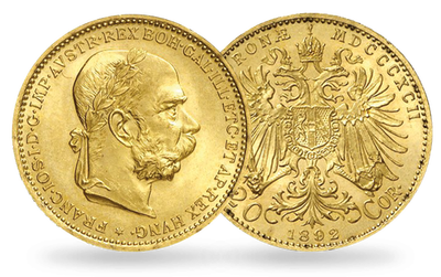 20-Kronen-Goldmünze Kaiser Franz Joseph I. 1892-1909