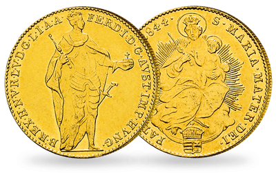 Ungarn: Original Gold-Dukat von Kaiser Ferdinand I. | f.vz