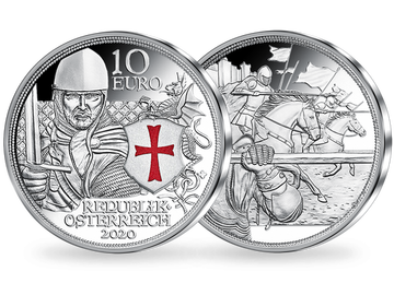 Österreichs 10-Euro-Silbermünze ''Tapferkeit'' 2020, Polierte Platte (PP)