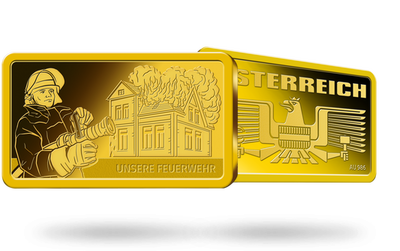Goldbarren "Unsere Feuerwehr"
