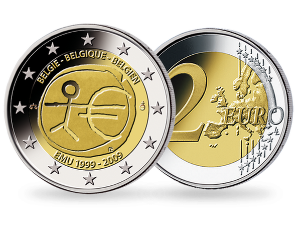 2 Euro ''10 Jahre Wirtschafts- und Währungsunion''