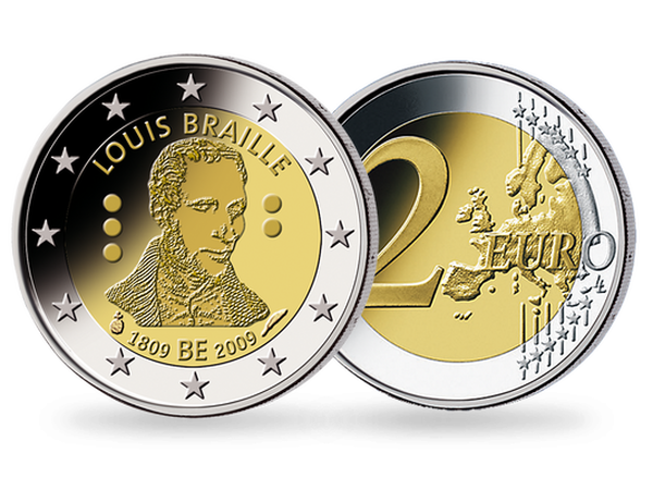 2 Euro ''200. Geburtstag von Louis Braille''