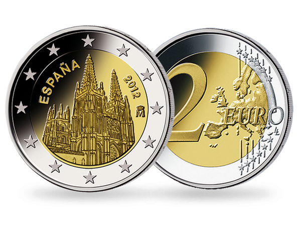 2 Euro ''Kathedrale von Burgos''