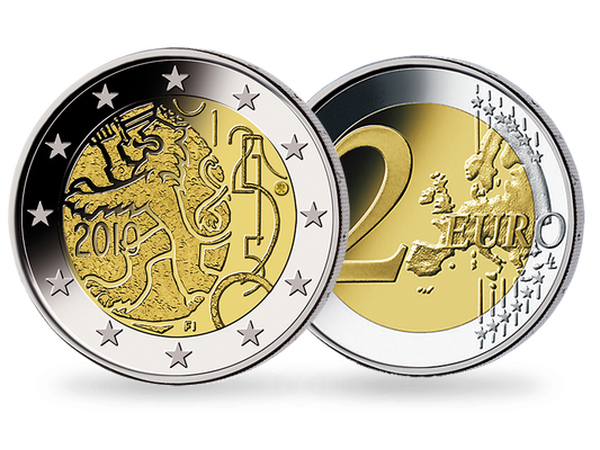 2 Euro ''150 Jahre finnische Währung''