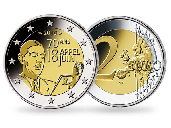 2 Euro ''70. Jahrestag des Appells vom 18. Juni''