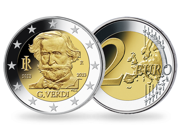 2 Euro ''200. Geburtstag von Giuseppe Verdi''