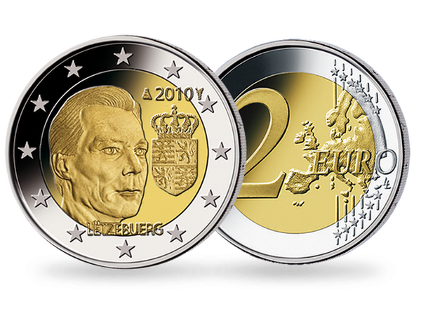 2 Euro ''Wappen des Großherzogs Henri''
