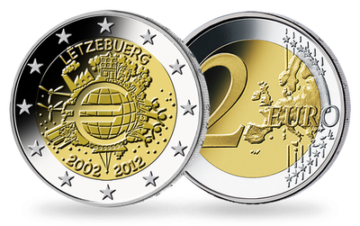 Luxemburg 2012: 10 Jahre Euro-Bargeld