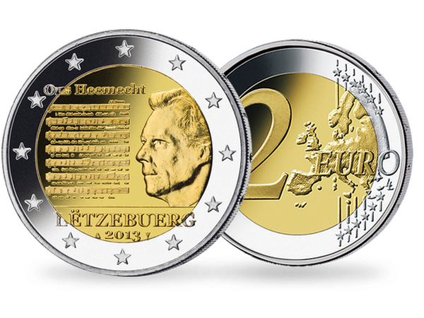 2 Euro ''Nationalhymne des Großherzogtums Luxemburg''