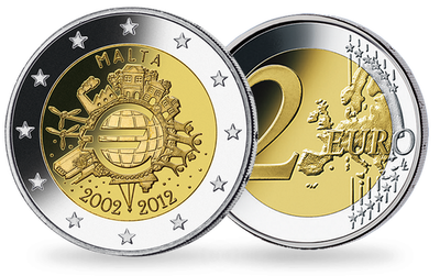Malta 2012: 10 Jahre Euro-Bargeld