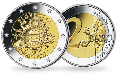 Slowenien 2012: 10 Jahre Euro-Bargeld