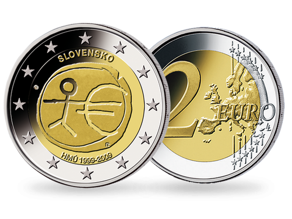 2 Euro ''10 Jahre Wirtschafts- und Währungsunion''