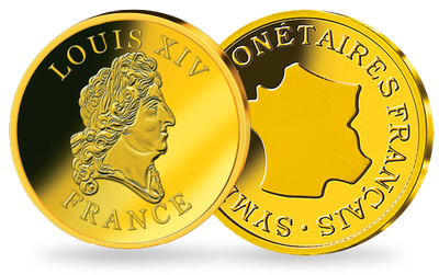 Frappe en or Les symboles monétaire - Louis XIV