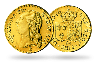Monnaie ancienne Louis d'or «Louis XVI buste nu»