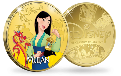 La frappe dorée à l'or pur Classiques Disney «Mulan»