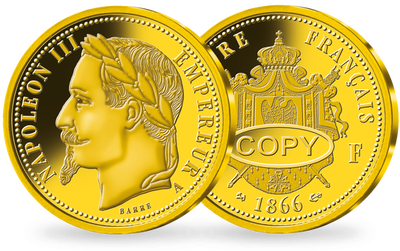 Frappe en or « 1 Franc Napoléon III »