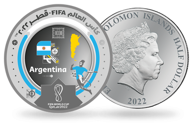 Monnaie argentée de la coupe du Monde de la FIFA Qatar 2022™ «Argentine»