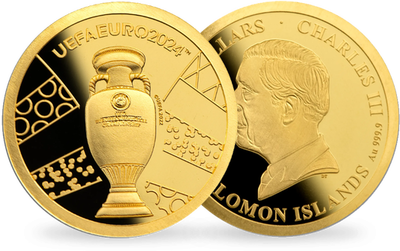 Monnaie officielle en or : « Trophée » UEFA EURO 2024
