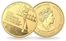 Monnaie en or le plus pur « Trophée officiel Coupe du Monde féminine 2023 »