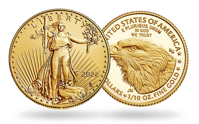 Monnaie en or massif « L'Aigle Américain » 2022