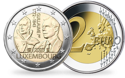 Monnaie de 2 Euros «Grand Duc Guillaume Ier»  Luxembourg 2018 