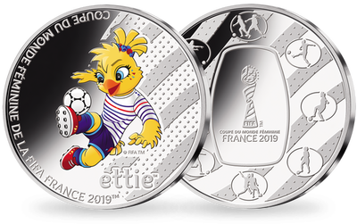 Frappe en argent massif Coupe du Monde féminine de la Fifa, France 2019™ « Mascotte »
