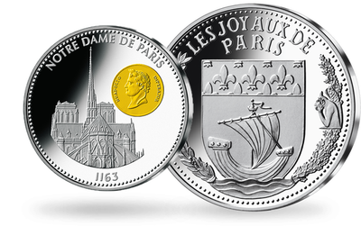 Frappe en argent Notre Dame de Paris et Napoléon Argent 