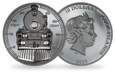 Monnaie en argent pur de 2 onces « Train - Steam Dream » 2023