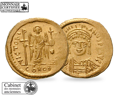 Monnaie ancienne en or Solidus «L’Ange d’or»